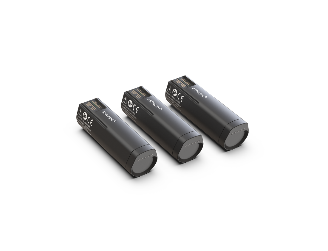TRIOS 5/6 Battery 3-Pack 3 Shape