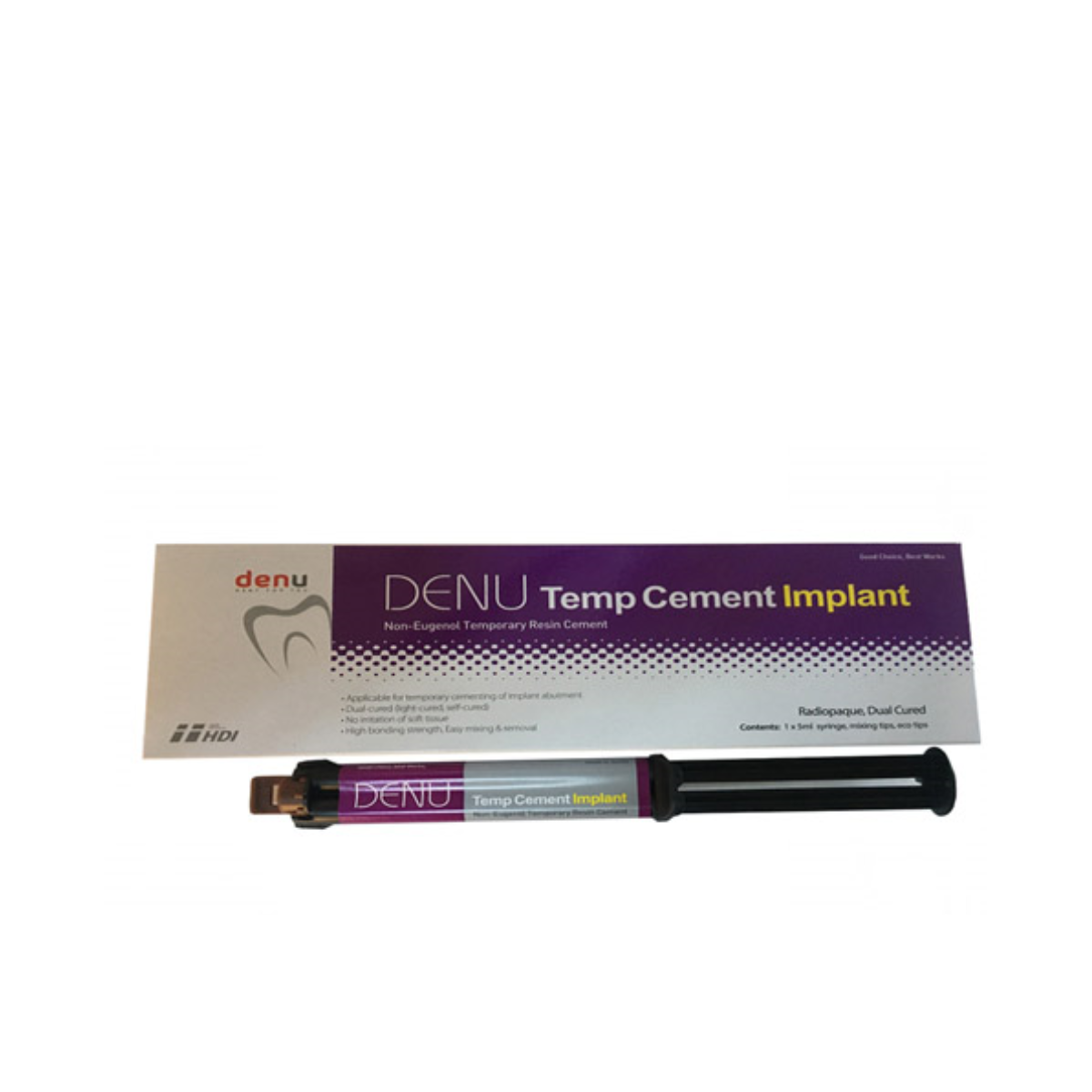 DENU Temp Cement Implant