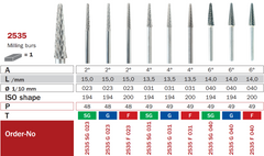 Milling Burs 2535