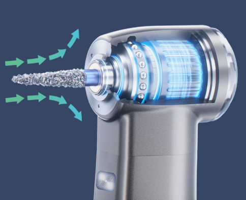 1:5 MINI: Low speed Electric Handpiece Mini Head with Optical Fiber rod LED