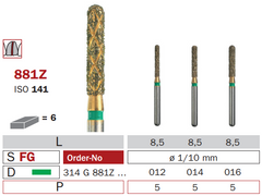 Zirconia Crown Cutter 881Z