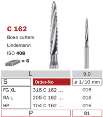 Carbide FG & RA C 162