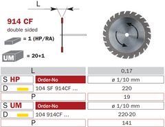 Flexible Diamond Discs 914 CF