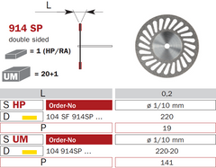 Flexible Diamond Discs 914 SP