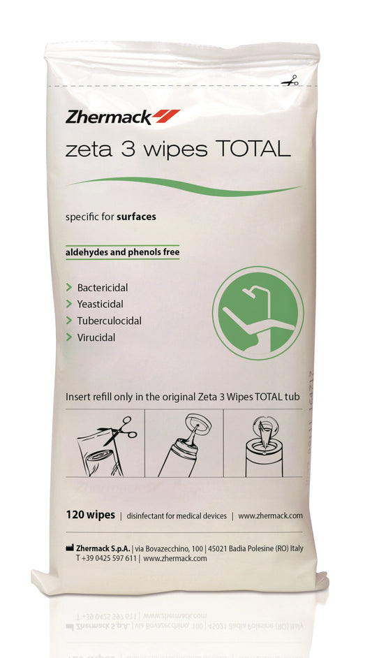 Zeta 3 Total Wipes Alcohol Refill 120pcs