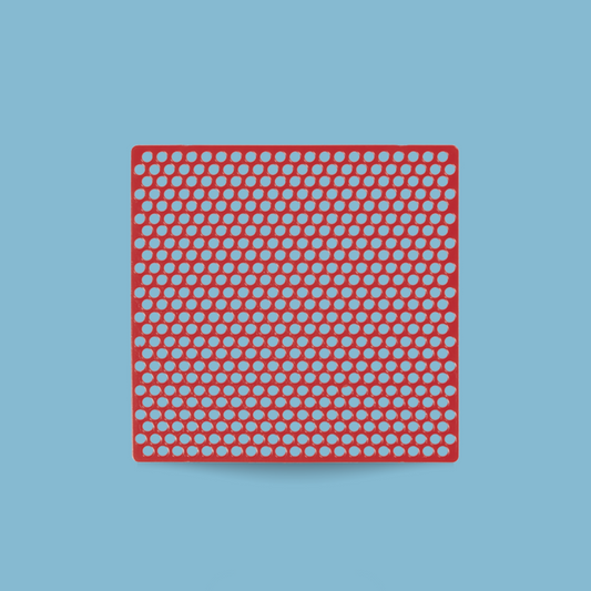 Grid meshes red